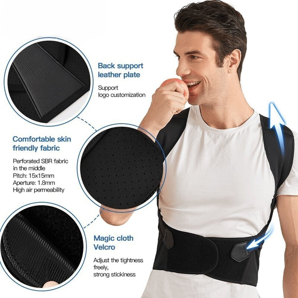 Premium Adjustable Back Posture Corrector | Slouching Relief & Pain Belt for Men & Women