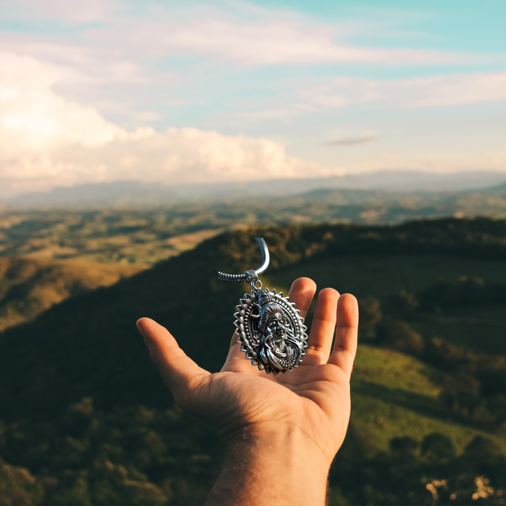 Lord Shiva Pendant with Snake Chain
