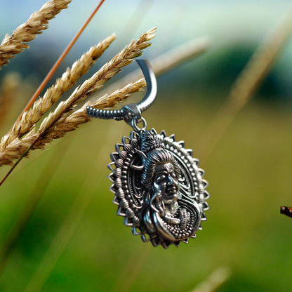 Lord Shiva Pendant with Snake Chain