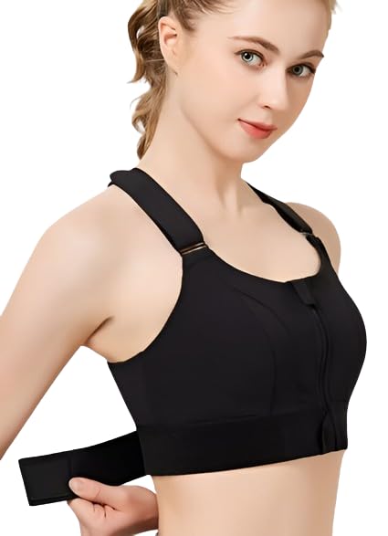 Ultimate Sports Bra for Women, High Impact Sports Bra (BLACK)