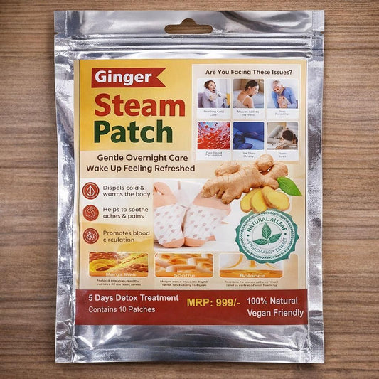 Ginger Steam Foot Patches  (Pack of 1) 10 Patches