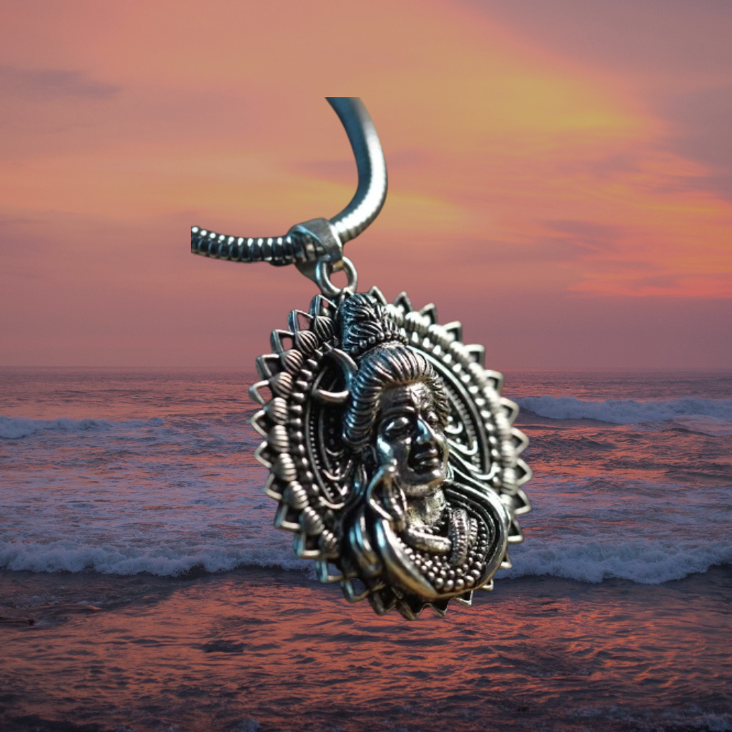 Lord Shiva Pendant with Snake Chain