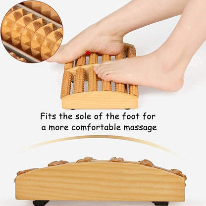 New Wooden Foot Massage Roller