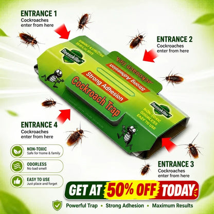 RoachCatch - Cockroach Trap | Strong Glue | Pack of 15