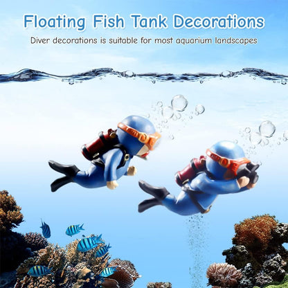Last Day 50% OFF Floating Aquarium Diver Cartoon ( BUY 1 GET 1 FREE )