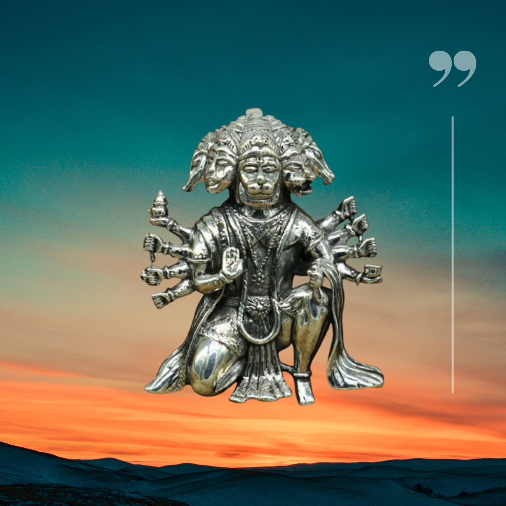 Panchamukhi Hanuman Pendant With Chain