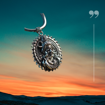 Lord Shiva Pendant with Snake Chain