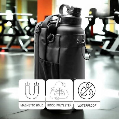 Magnetic Gym Bag/Unisex Crossbody Sports Bag with Water Bottle Holder