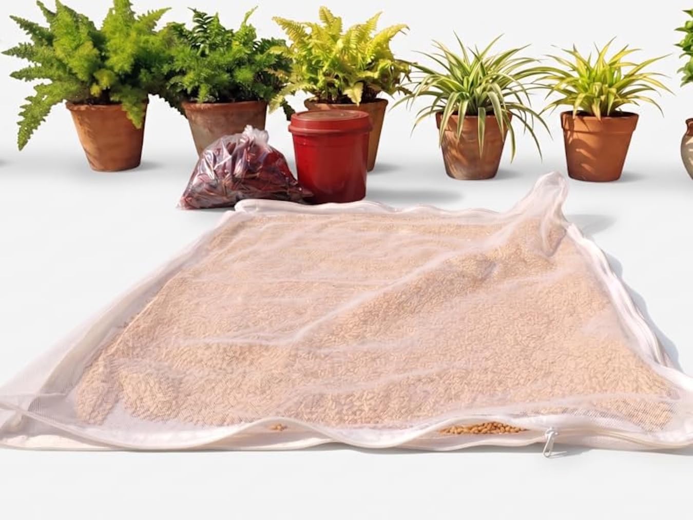 Kuvru Cotton Drying Cloth with Net