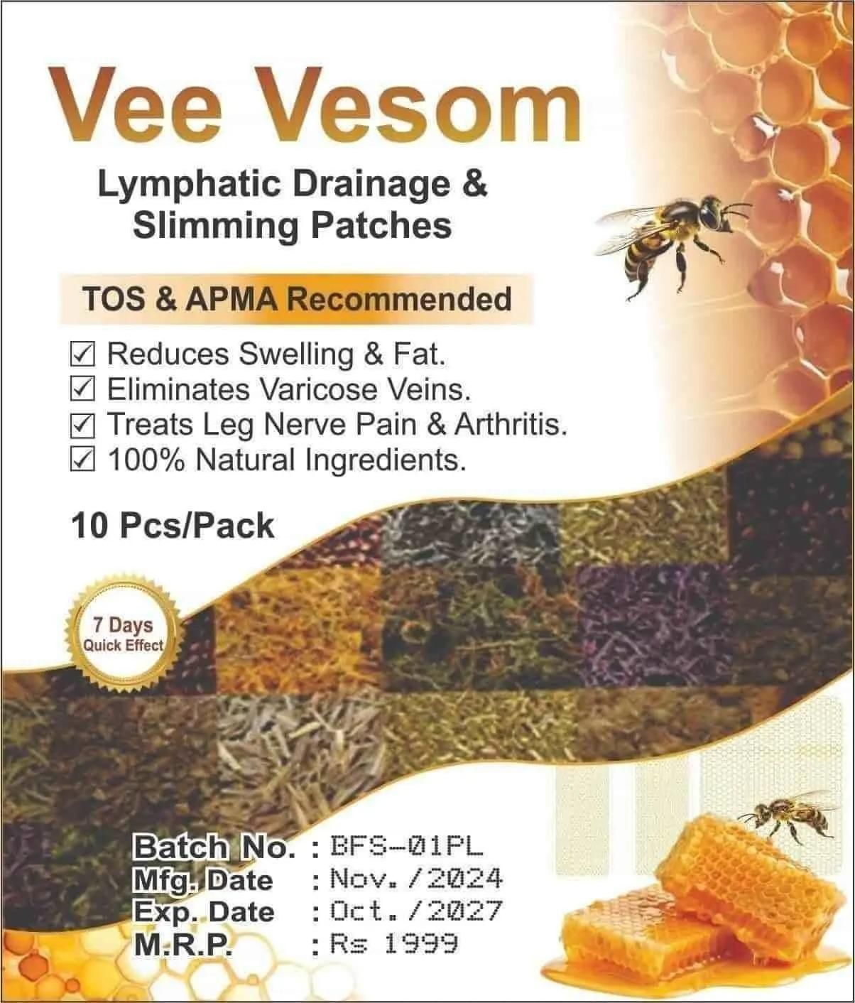 Vee Vesom Lymphatic Drainage & Slimming Patches