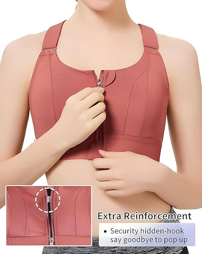 Ultimate Sports Bra for Women, High Impact Sports Bra (BLACK)