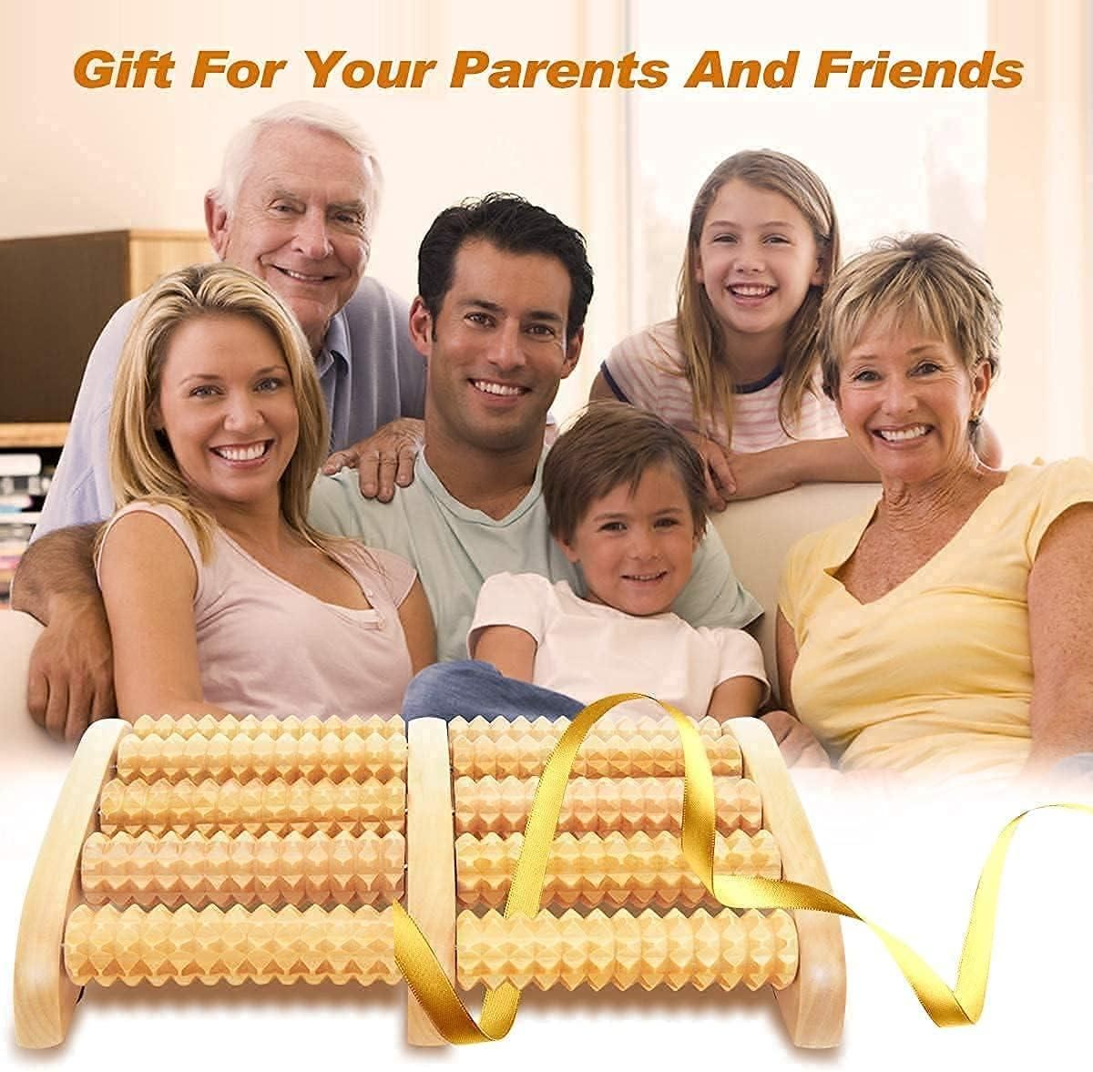 New Wooden Foot Massage Roller