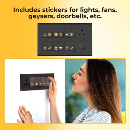 Gold Switch Stickers-1 Set (100 Stickers)