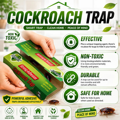 RoachCatch - Cockroach Trap | Strong Glue | Pack of 15