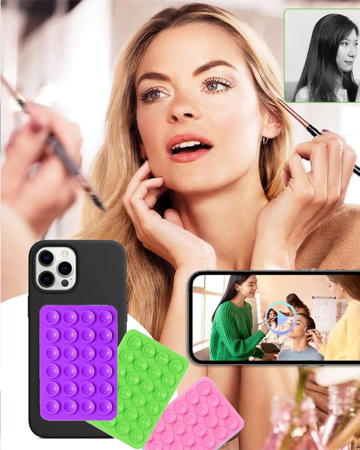 Multi-Purpose Hands-Free Suction Case Mount Phone Accessory