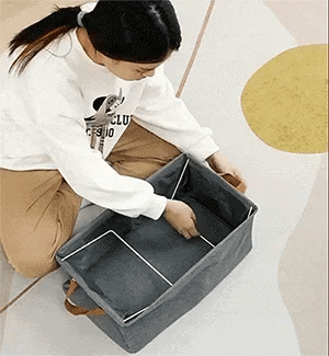 Fabric Brown Foldable Storage Box✨Flat 50 % OFF✨